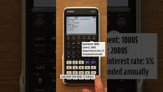 Master FINANCIAL Maths in 1 min with Casio fxCG50 [upl. by Auqkinahs]