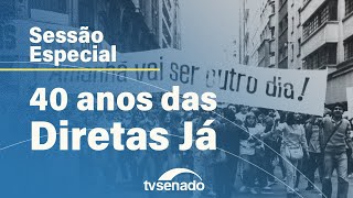 Plenário se reúne em Sessão Especial para homenagear os 40 anos do Diretas Já – 26424 [upl. by Lionello]