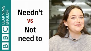 Neednt vs No need to  English In A Minute [upl. by Juliana751]