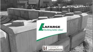 Concrete Blocks by Lafarge Precast Edmonton For Retaining Walls [upl. by Nahtanaj761]