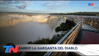 CATARATAS DEL IGUAZÚ I Después de meses reabrieron las pasarelas de la Garganta del Diablo [upl. by Delogu172]