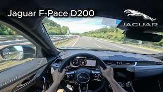 2024 Jaguar FPace D200 TD 201 hp  On the German Autobahn [upl. by Ahsac]