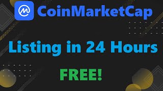 How to get listed on CoinMarketCap for FREE  Tutorial [upl. by Eleazar93]