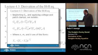 nanoHUBU Bioelectricity L43 HodgkinHuxley Model  Derivation of the HodgkinHuxley Equation [upl. by Nager]