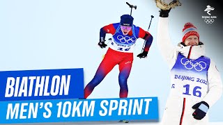 Biathlon  Mens 10km Sprint  Full Replay  Beijing2022 [upl. by Hako]