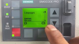 Simocode Pro V Display Important Setting [upl. by Emalee]