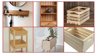 Pallet Wood Wall shelves  Organizer  Storage Ideas [upl. by Calendre603]