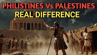 Whats The REAL Difference Between Philistines And Palestines  Bible Stories [upl. by Eillom]