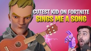 Cutest Kid On Fortnite Sings Me A Song amp Makes My Wife Cry Fortnite Battle Royale [upl. by Aehcsrop]