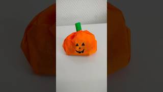 Pompoen met snoep shortvideo shorts halloween halloweencraft halloweenforkids [upl. by Philipa]