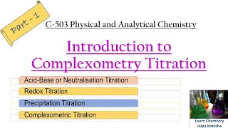 Part1 Principle amp Conditions for Complexometric titration amp basic terms [upl. by Kella]