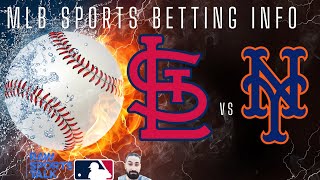 St Louis Cardinals VS New York Mets MLB Sports Betting Info for 5624 [upl. by Rahsab]