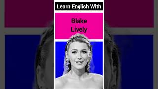 Blake Lively holloywood englishshortsenglishvocabulary shortsbollywood [upl. by Aerdnaeel]