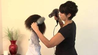 Tips on Hair Styling  How to Straighten Hair with a Blowdryer [upl. by Lemrac989]