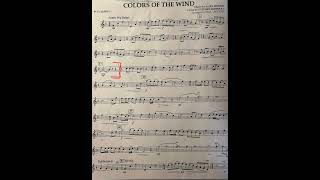 “Color of the Wind” Clarinet Version [upl. by Ydur]