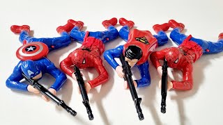 Marvels Spider man Cartoon Unboxing ASMRLower PricesCaptain America Superman [upl. by Gonyea]