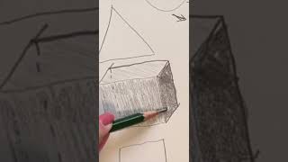 Beginning Drawing Class  Turning a Square iInto a Cube [upl. by Atteuqram]