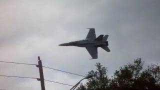 FA18 Super Hornet very LOW Fly by [upl. by Ashatan]