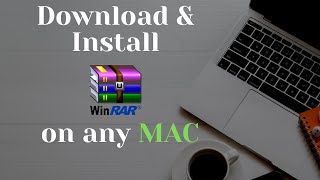 How to Download And Install Winrar on Mac  macOS 2024 [upl. by Aiz]