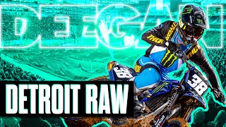 Haiden Deegan RAW riding from Detroit Press Day  Supercross 2024 [upl. by Sverre]