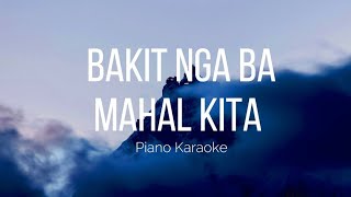 Bakit Nga Ba Mahal Kita  Roselle Nava  Piano Karaoke  KADVph [upl. by Ailed]