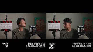 EOS R5 mark II • ISO PERFORMANCE amp COMPARED TO R5C by MocFilmmaker [upl. by Ainahs]