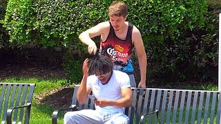 Shaving Peoples Heads Prank [upl. by Jaban]