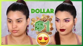 Con 1 dollar Tutorial de Maquillaje que si Funciona [upl. by Ahsemo]