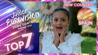 Junior Eurovision 2020 – MY TOP 7 – New Spain 🇪🇸 [upl. by Airun382]