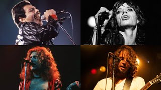 Top 100 Greatest Rock Singers of All Time [upl. by Rubel]