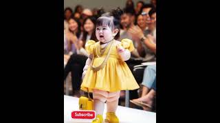 Beautiful baby modeling 😍ai cutebaby runway kawaii baby cute fashion aiart fyp fashion [upl. by Harlin639]