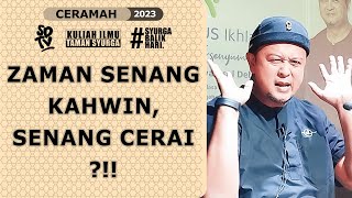 SYAMSUL DEBAT  ZAMAN SENANG KAHWIN SENANG CERAI [upl. by Yadnus]