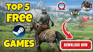 Top 5 free steam games in 2024 [upl. by Kcirtapnaes]