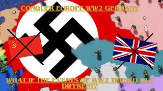 What if the events of WW2 for Germany were different Conquer Europe WW2 [upl. by Ahtiuqal]