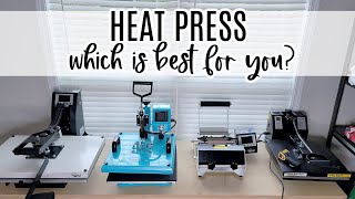 Which Heat Press is Right For You Pros Cons and Specs Of Popular Presses [upl. by Eilrahc523]