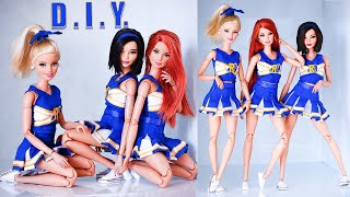 Make Your Own Barbie Riverdale Cheerleader Squad with these DIY Crafts [upl. by Ahseekat]