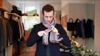 How a Modern Man can Tie His Scarves [upl. by Ponton]