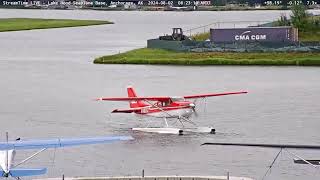 Float Plane Crash Landing  Lake Hood Alaska [upl. by Theona]