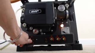 Eiki Elf 16mm Sound Projector  automatic threading mechanism [upl. by Casar243]