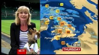 Carol Kirkwood amp Hacker T Dog do the weather Breakfast 28612 [upl. by Aniled445]