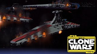 Epic Star Wars Empire at War Space Battles  Massive Cinematic Clone Wars Battle [upl. by Hulda]