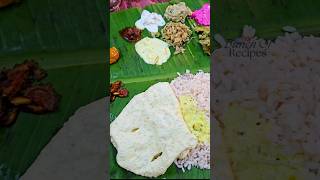 Kerala Sadya shortsfeed sadya kerala food [upl. by Keldah745]