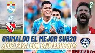 GRIMALDO MEJOR SUB20 ⚽CAUTERUCCIO DESCARTADO 🥅CRISTAL VS INDEPENDIENTE 2024 [upl. by Eirelam]