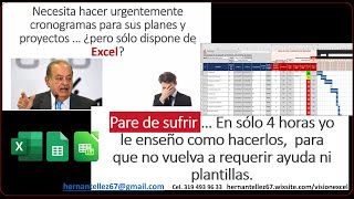 miniCurso Avanzado de Cronogramas en Excel [upl. by Yenolem648]