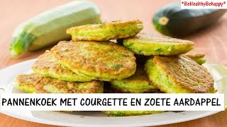 HARTIGE PANNENKOEKJES MET COURGETTE EN ZOETE AARDAPPELEN [upl. by Eenel873]