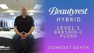 Beautyrest Hybrid Level 1 BRX1000C Plush Mattress Comfort Depth 3 [upl. by Prudi]