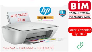 BİM Aktüel  HP Wifi YAZICI 2710  HP ÇOK FONSİYONLU YAZICI  YAZMA TARAMA VE FOTOKOPİ [upl. by Nimajneb]