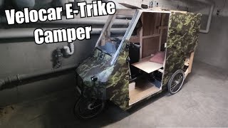 EBike Trike Camper Umbau  Prototyp 20  Fahrrad Wohnmobil Variante 1 [upl. by Llenet228]