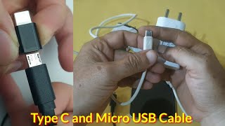 Micro usb cable और Type C cable में क्या अन्तर है। Type C Charger  C type charger kya hota hai [upl. by Anitrak]