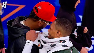 Carmelo Anthony amp Damian Lillard Share a Moment after the game [upl. by Ttik]